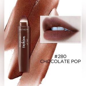 🆕 Revlon Cushion Kiss Lip Tint #280 Chocolate Pop Kiss NWT